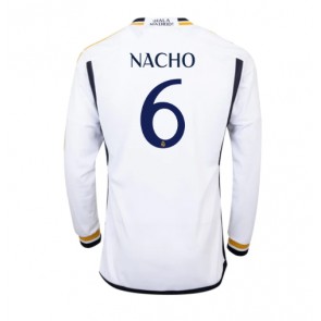 Real Madrid Nacho #6 Hjemmebanetrøje 2023-24 Lange ærmer